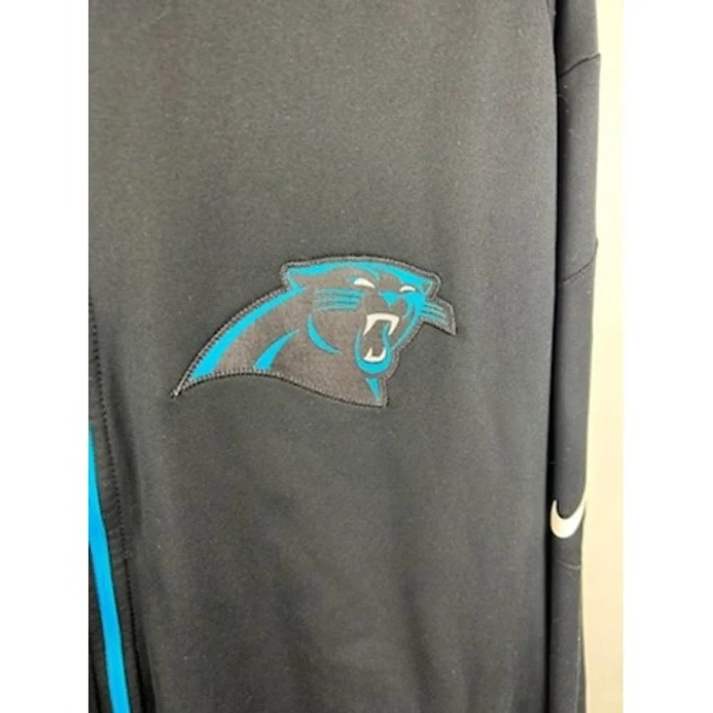 Nike NFL Carolina‎ Panthers Jacket Full Zip Black Mens Size Large